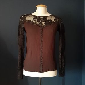 Romeo and juliet couture black lace top